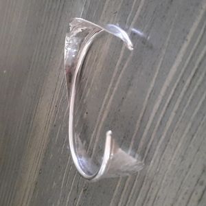 Sterling Silver Signed Cuff Bracelet